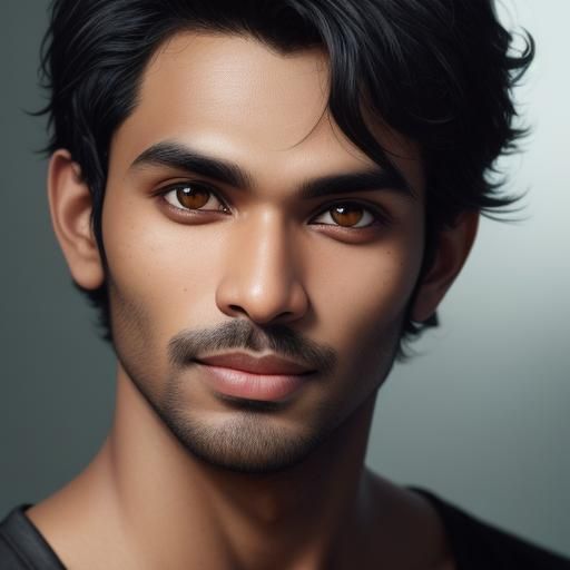 Attractive Sri Lankan Man Portrait in Professional Style