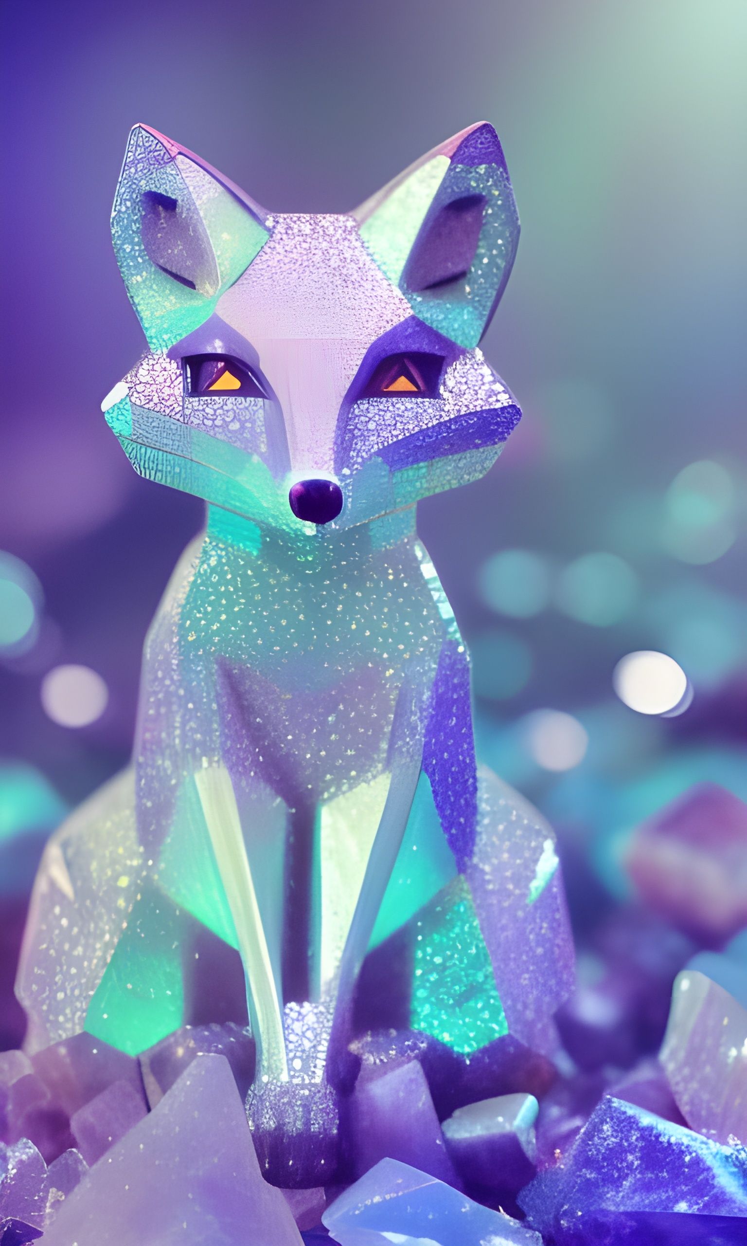 Icy glow fox