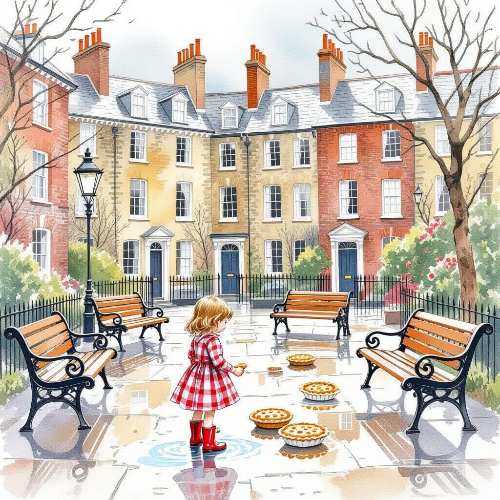 Whimsical Watercolour of London Childhood in Beatrix Potter ...