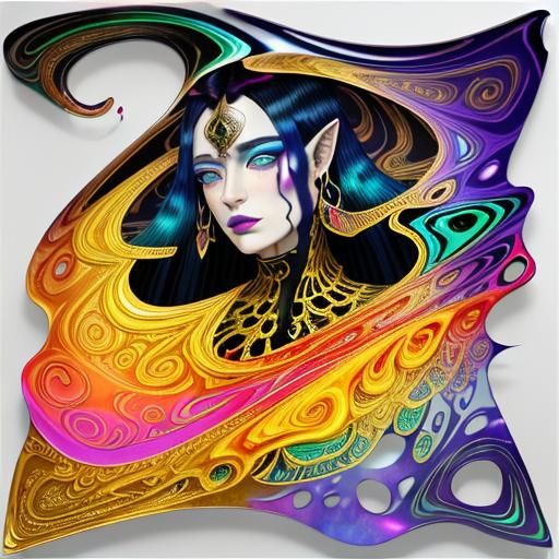 Fractal Figure Emerges in Surreal Triadic Dance