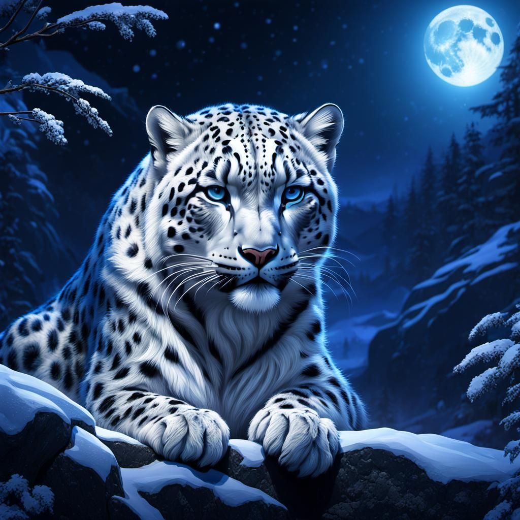 Blue Moon Snow Leopard