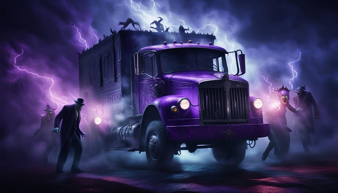 Demons Crash Magic Truck into Haunted Mansion