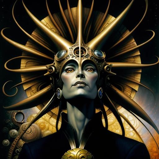 Friendship in Surrealist Visionary Art Style