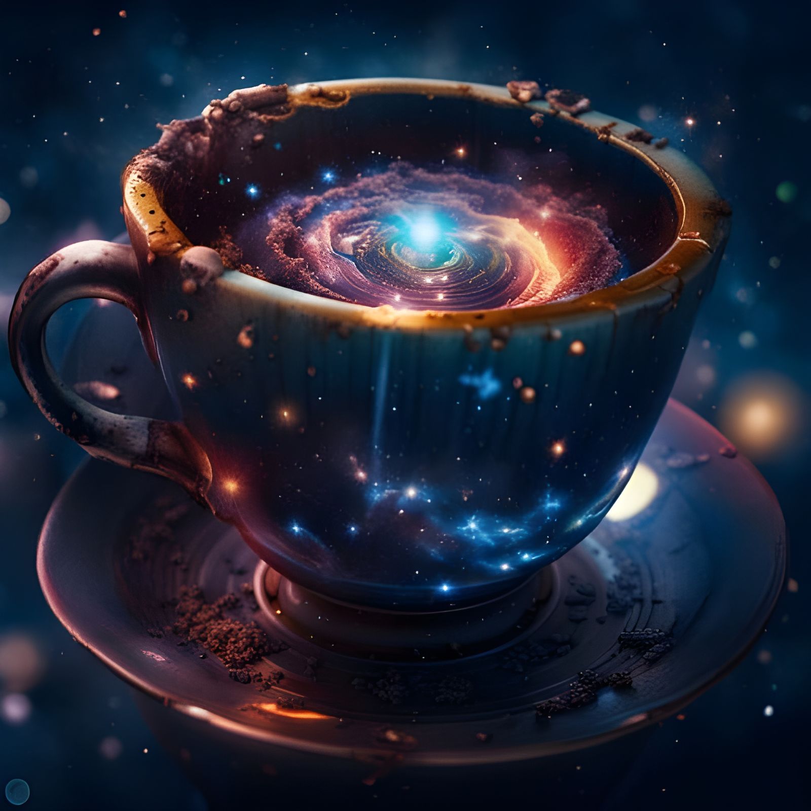 A Galaxy in a Coffee Cup