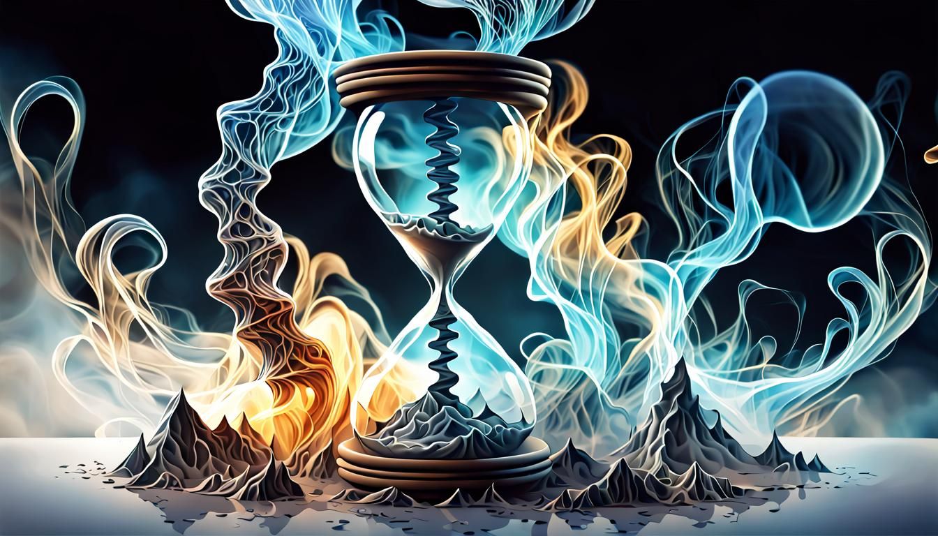 Dystopian Hourglass Reveals End of Time