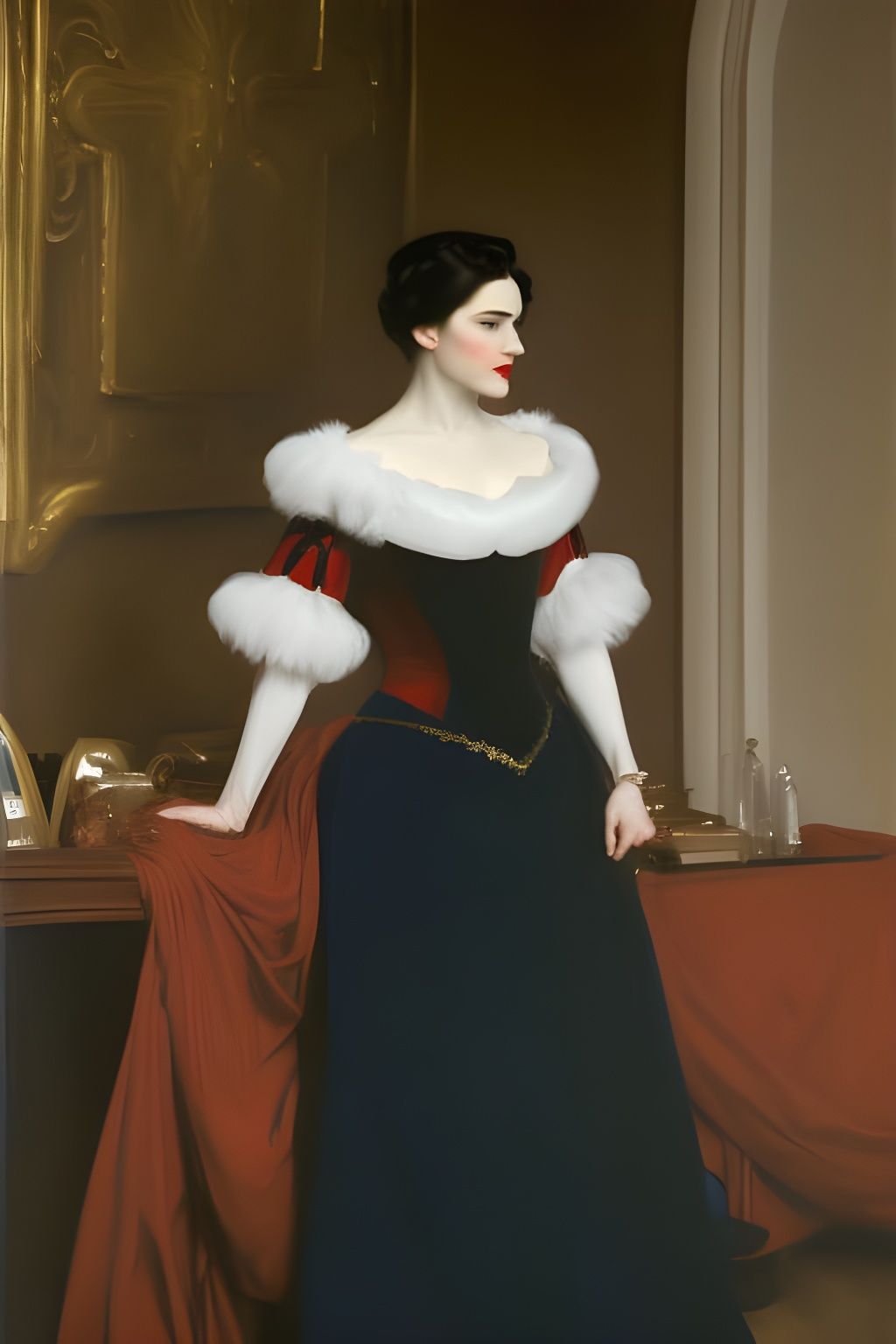 Snow White as Madame X: Sargent-Inspired Portrait