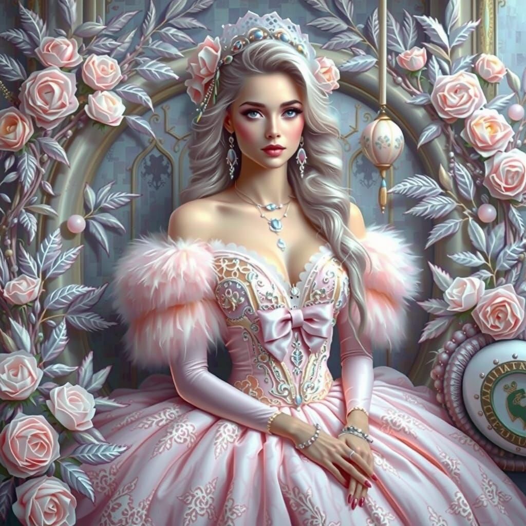 Enigmatic Bohemian Woman with Luminous Aura