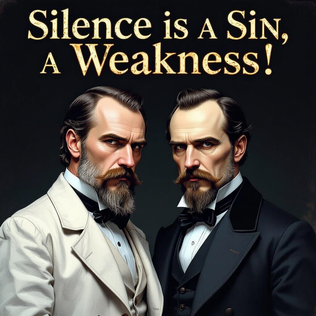 Nietzsche and Dostoevsky in Realistic Digital Art