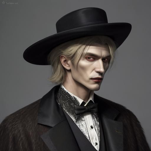 Vampire in Luxury Hat, Avant-Garde Style