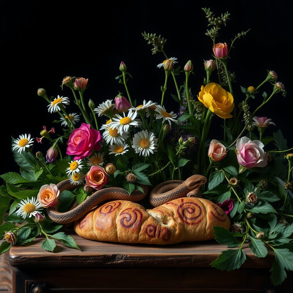 Baltic Goddess Žemyna's Sacred Attributes in Mystical Still ...