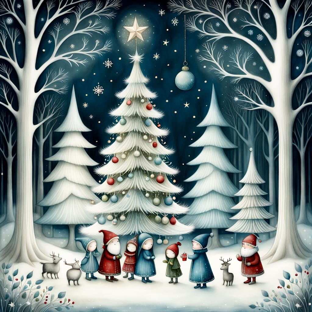 whimsical enchanting forest