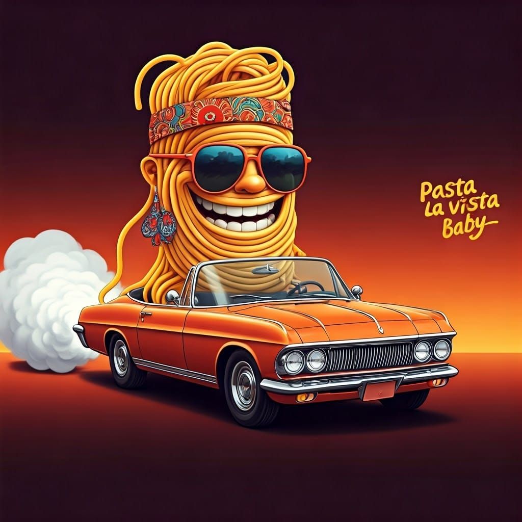 Pasta La Vista Baby! My punny word play entry