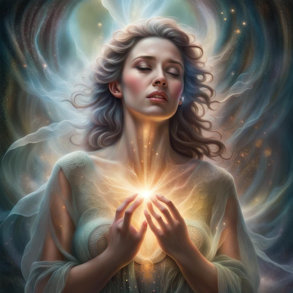 woman in ecstasy evocative of passion