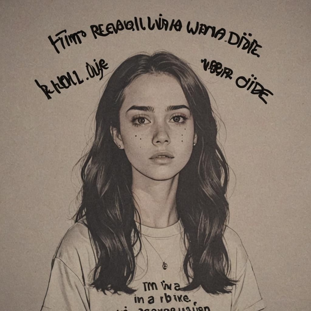 Expressive Portrait Conveying Profound Sadness