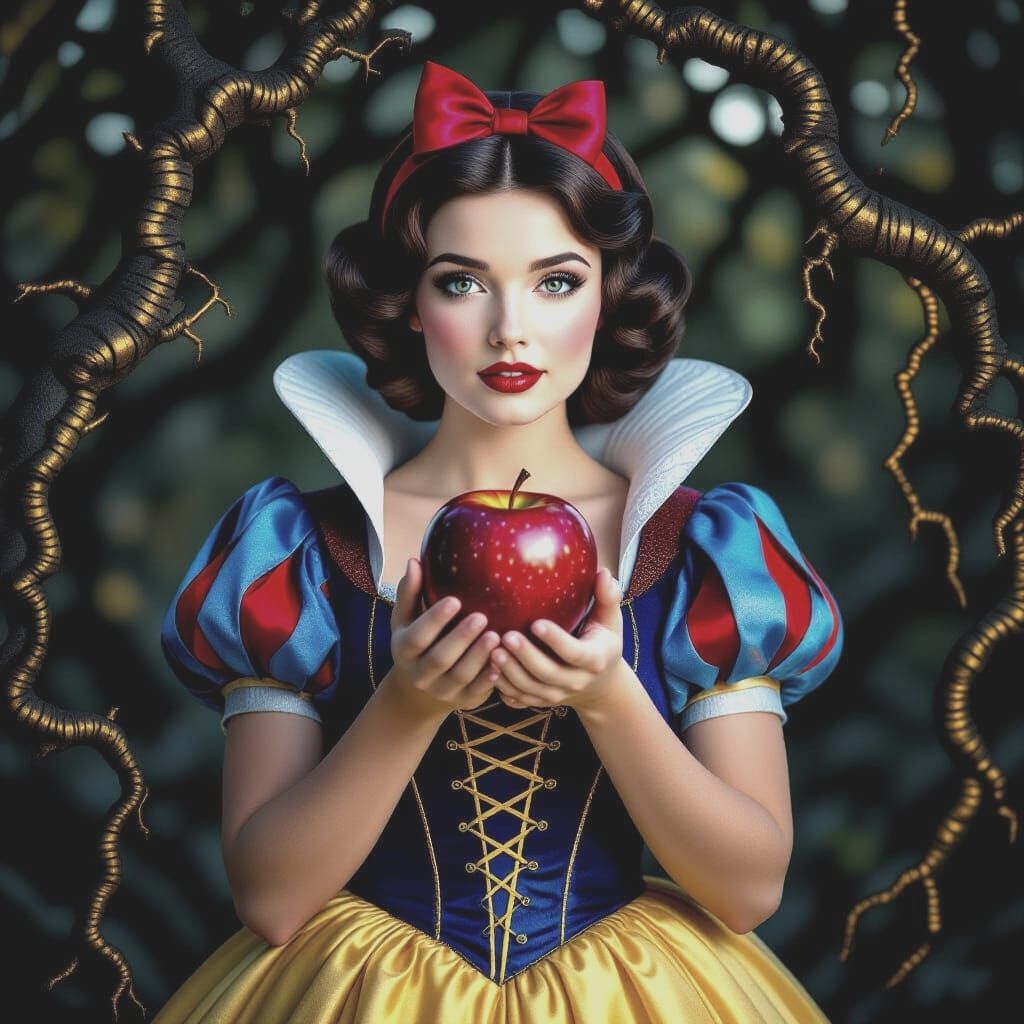Snow White Quantum Mirror Oracle Portrait
