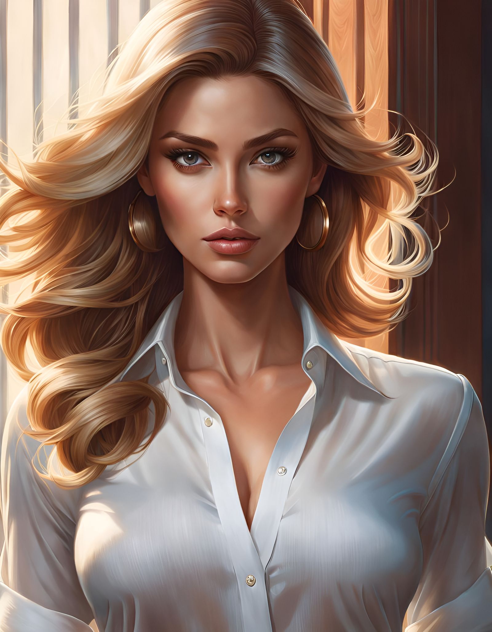 Hyperrealistic Portrait of a Gorgeous Woman