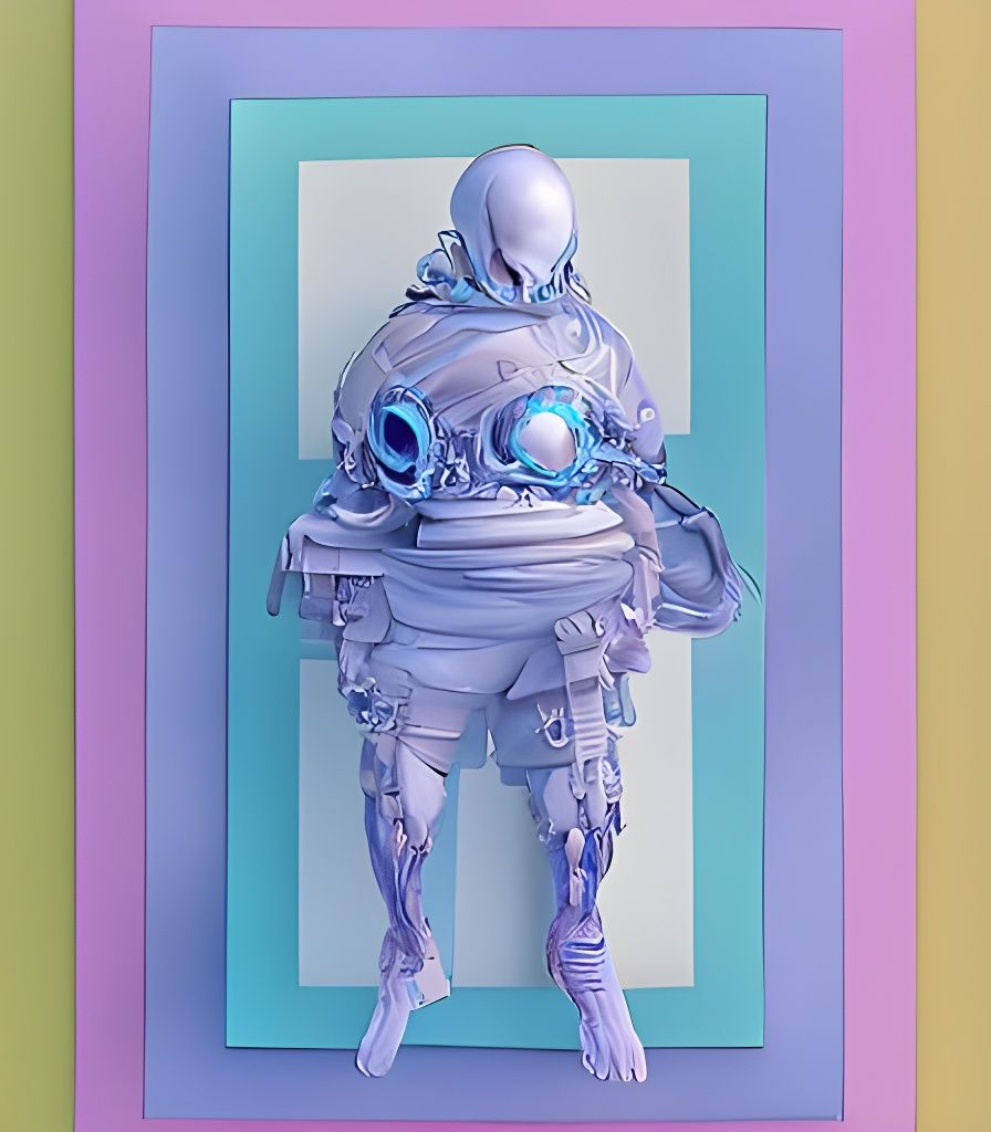 Alien Spacesuit Clothing in Biopunk Steampunk Style