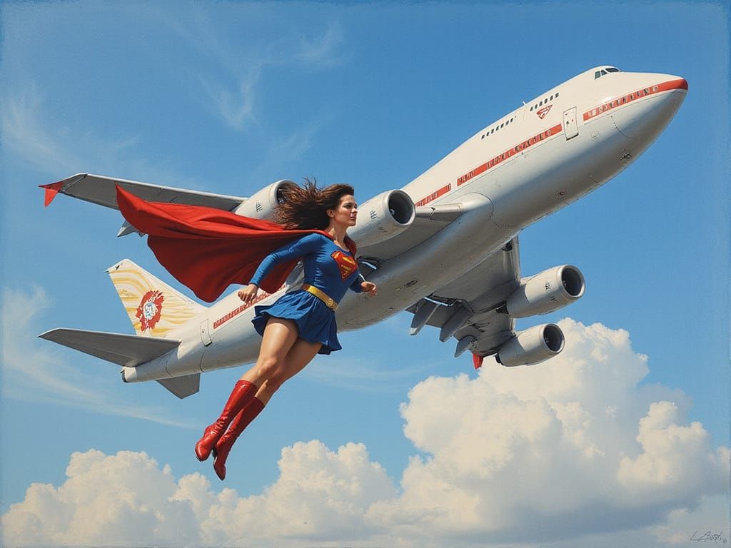 Lois Lane as Superwoman