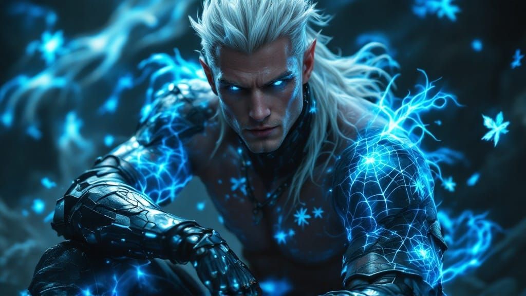 Mystical DragonKin Warrior in Cyberpunk Plate Armor