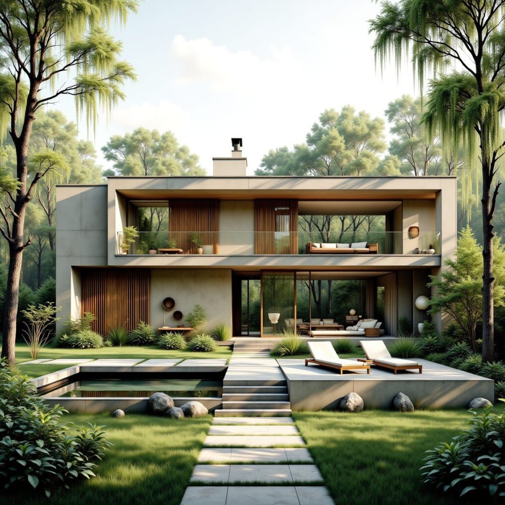 Sleek Modern Abode in Harmony with Nature