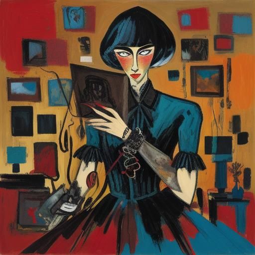 Expressionist Mouse with Medical Support System