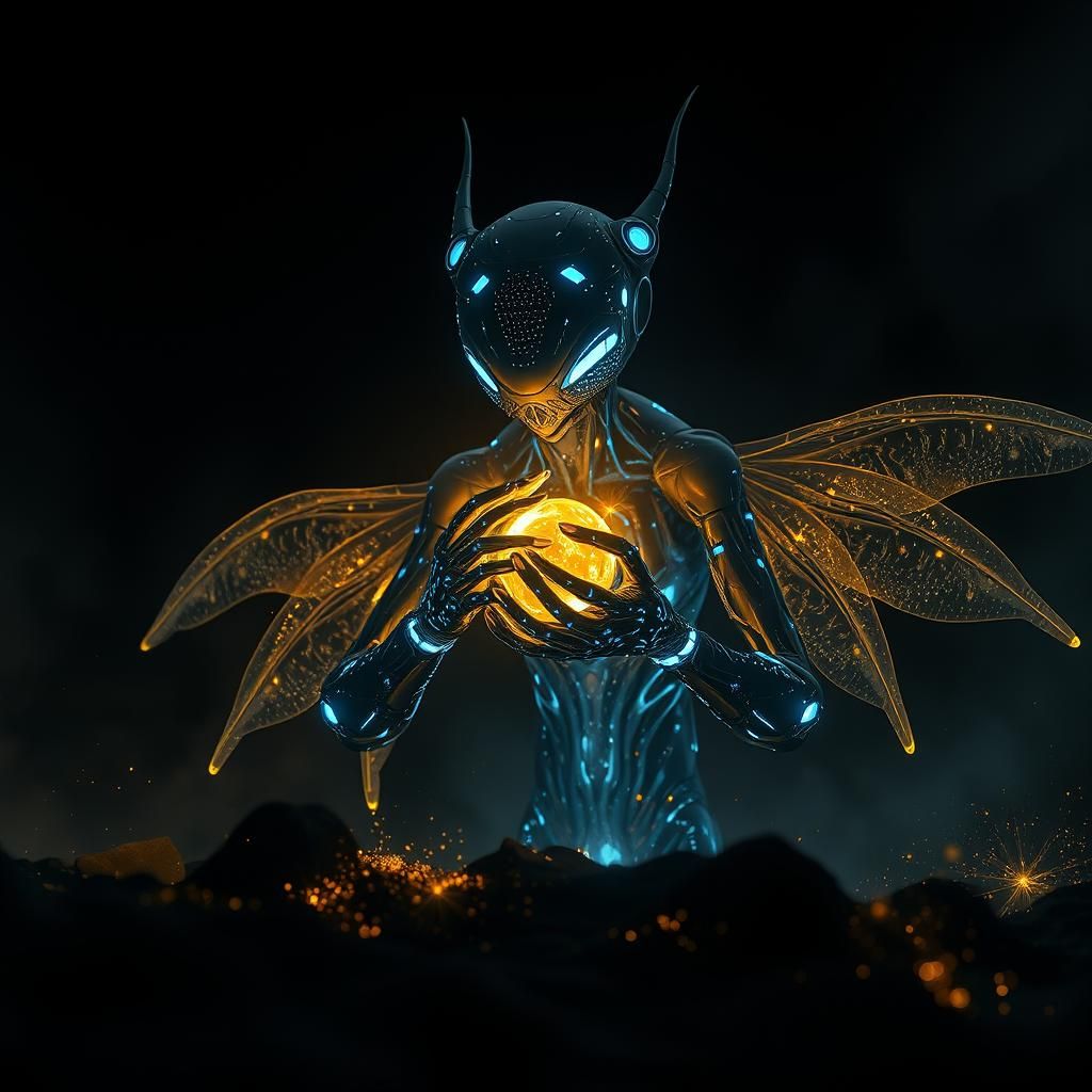 AI Creator Birthing New Life in Nebula