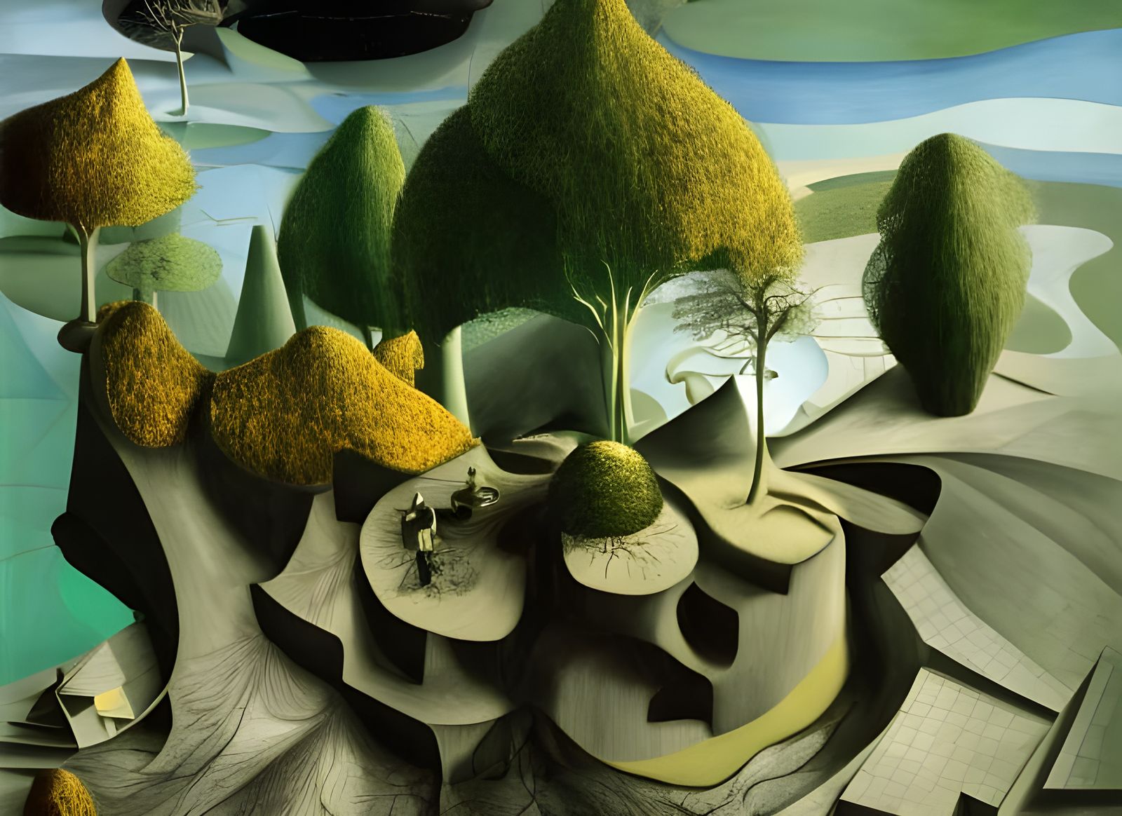 Erupting Pond: A Biopunk Summer Garden