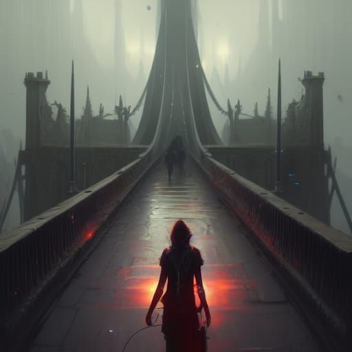 Dark Fantasy Bridge to Death in 8K