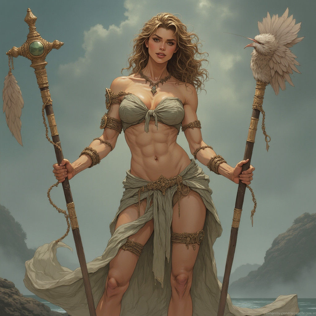 Realistic Birth of Venus Full Body