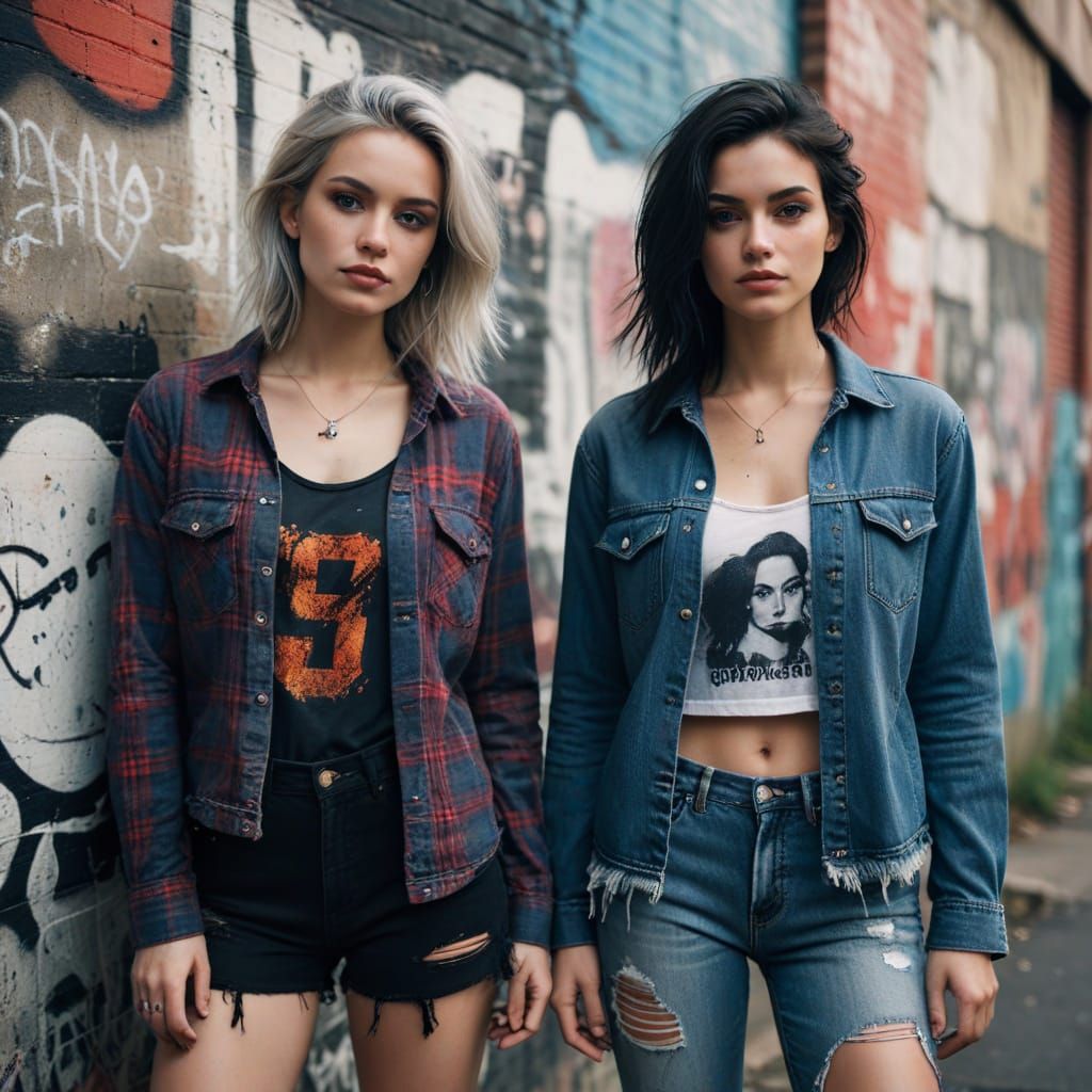 Grunge Portraits in Hyperrealistic Style