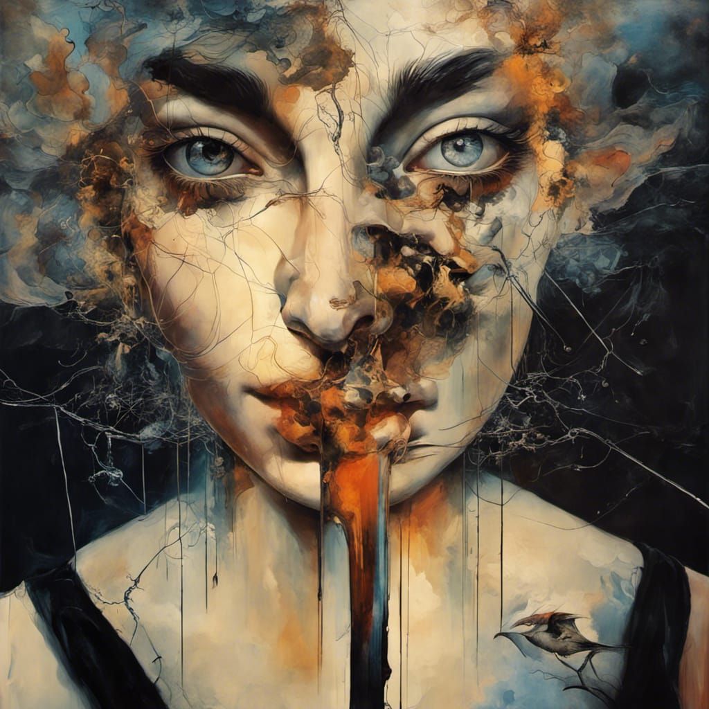 Mesmerizing Optical Illusion in Surreal Style