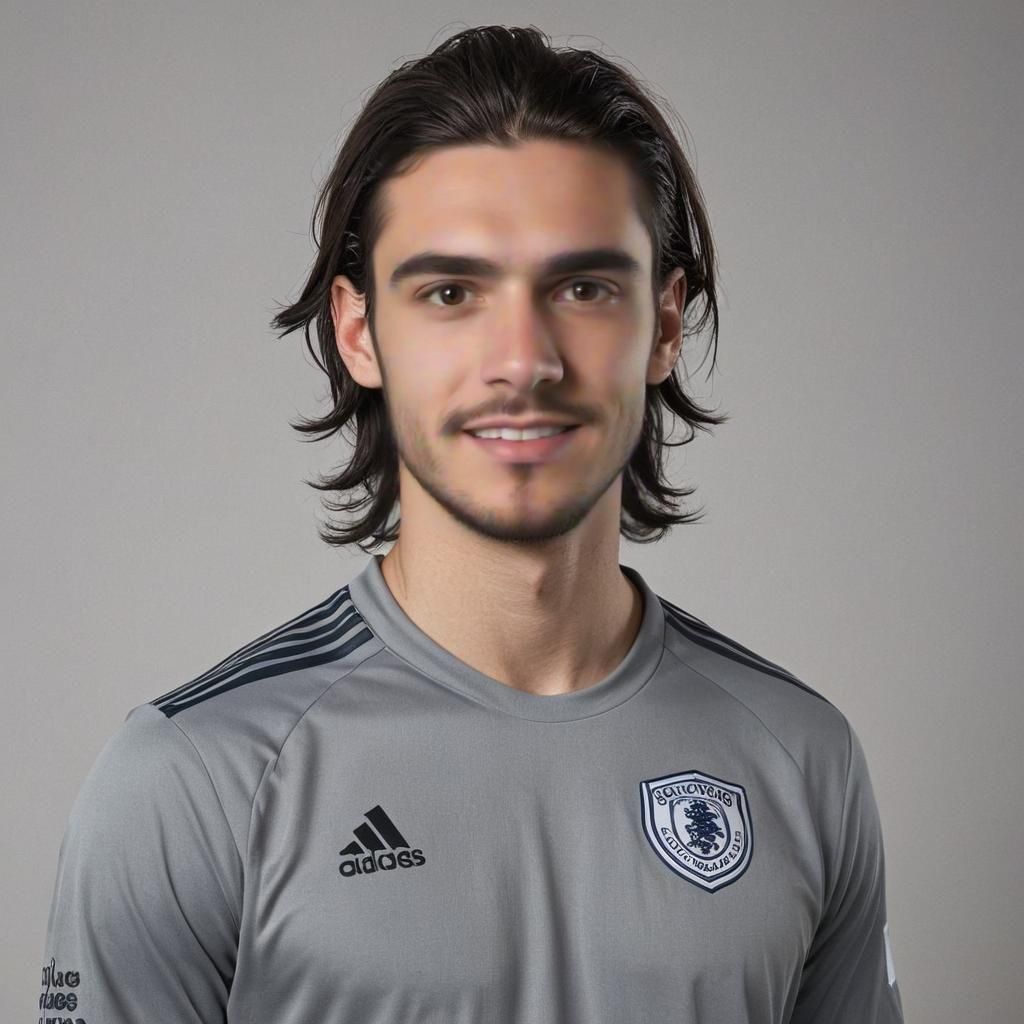 Detailed Portrait of Soccer Player with Moody Lighting