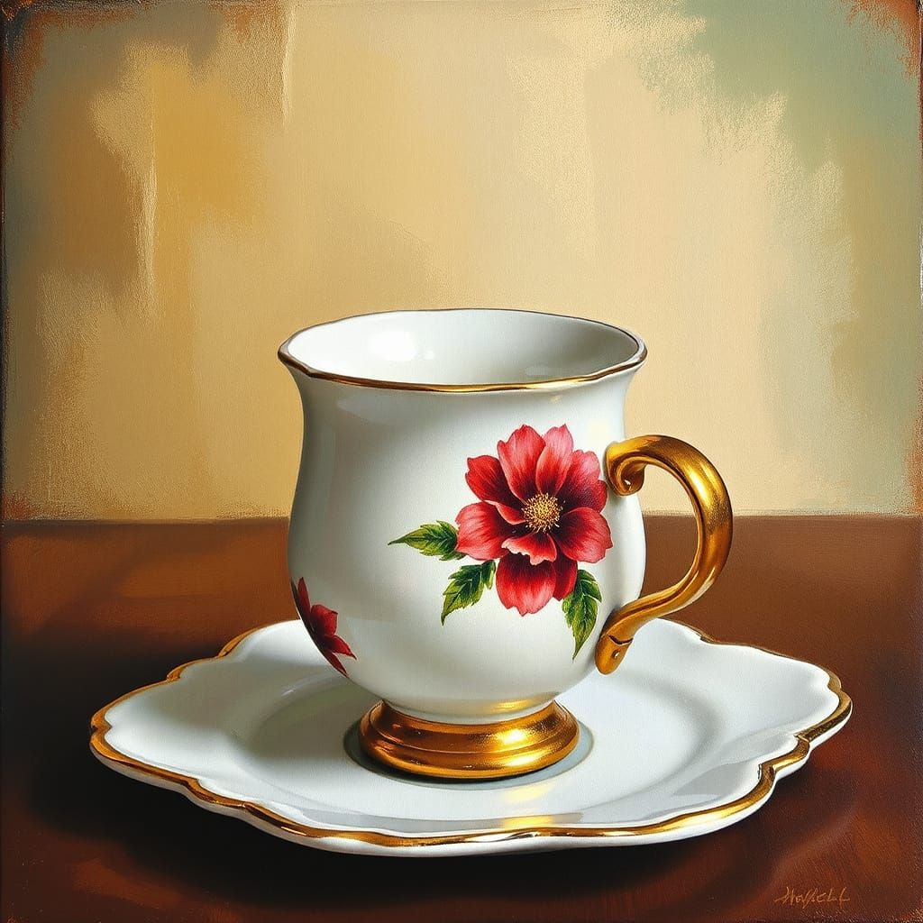 Artistic Refined Teacup Image