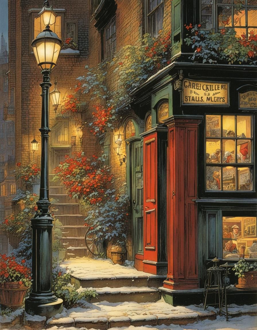 Dynamic Comic Book Scene in Eisner Style