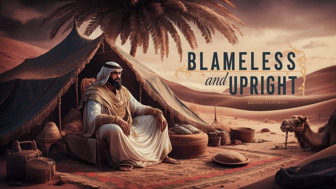 Wealthy Arab Nomad in Biblical Desert Landscape