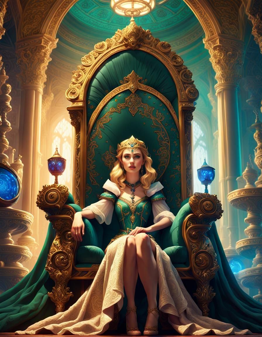 Bohemian Princess Zelda: A Digital Pinup Painting