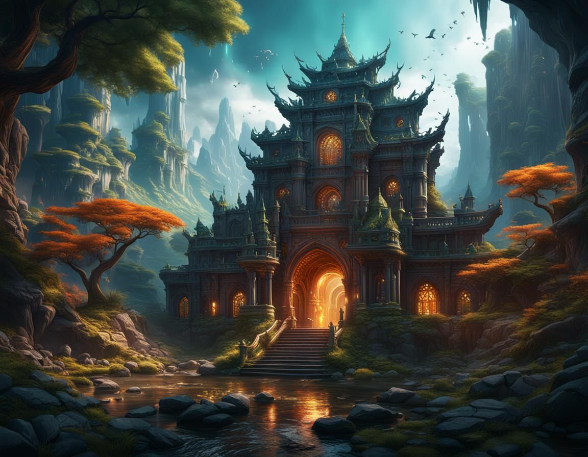 Dimensional Fusion: Detailed Matte Painting in Deep Color