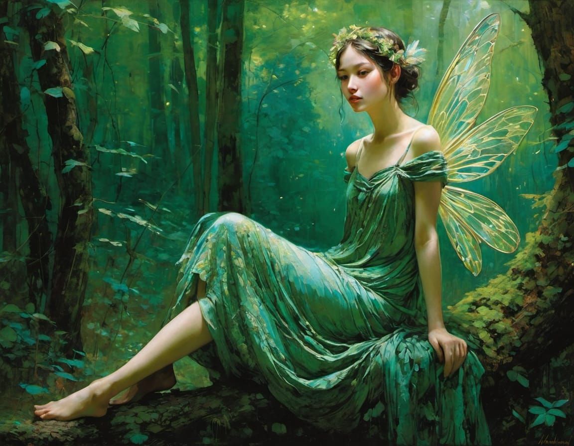 Enchanting Fairy in a Mystical Forest