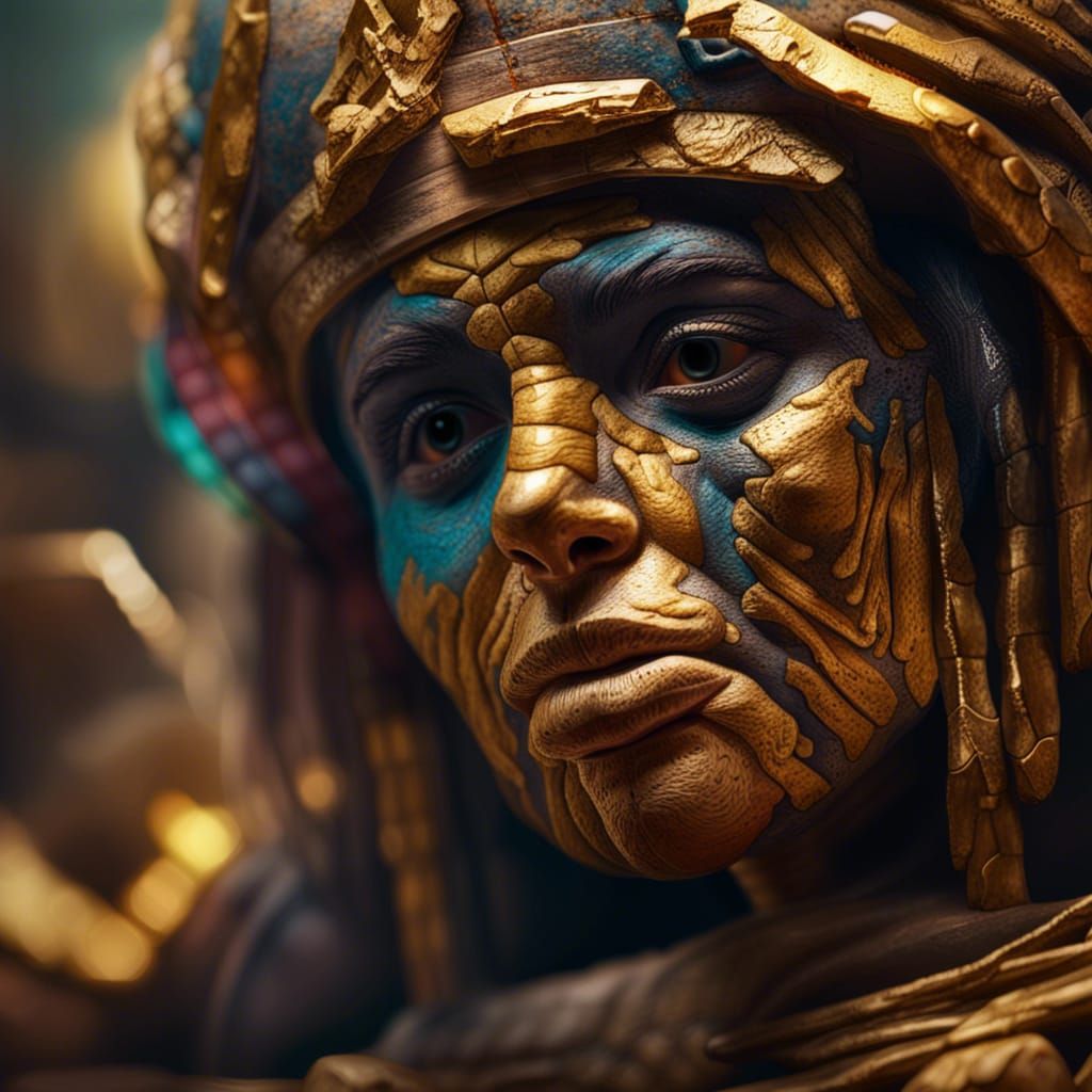 Brazilian Mummy and Gold Excavation in Splash Art