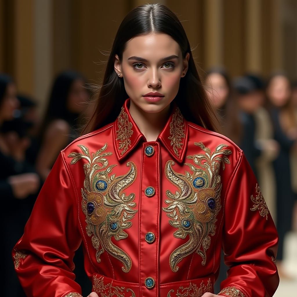 Luxury Fashion Model in Designer-Inspired Editorial Style