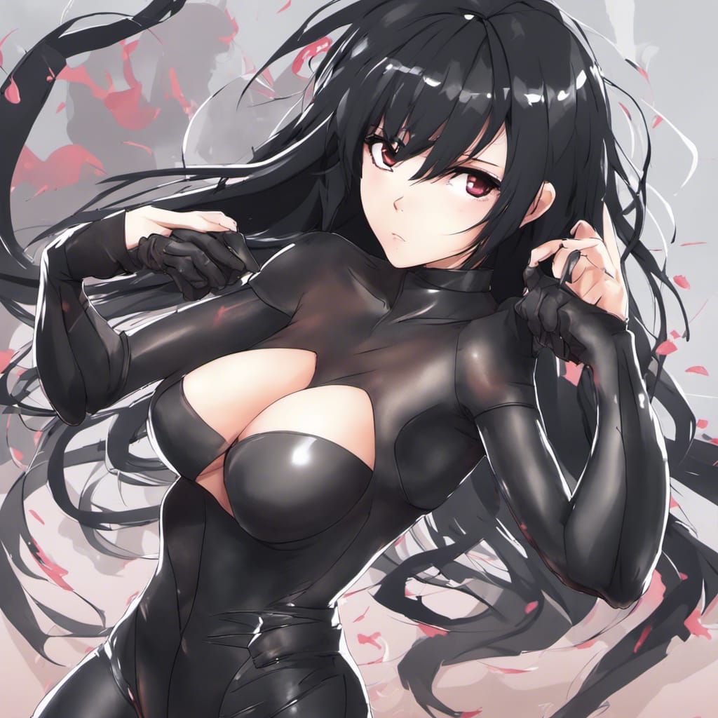 Anime Style Woman in Sci-Fi Outfit