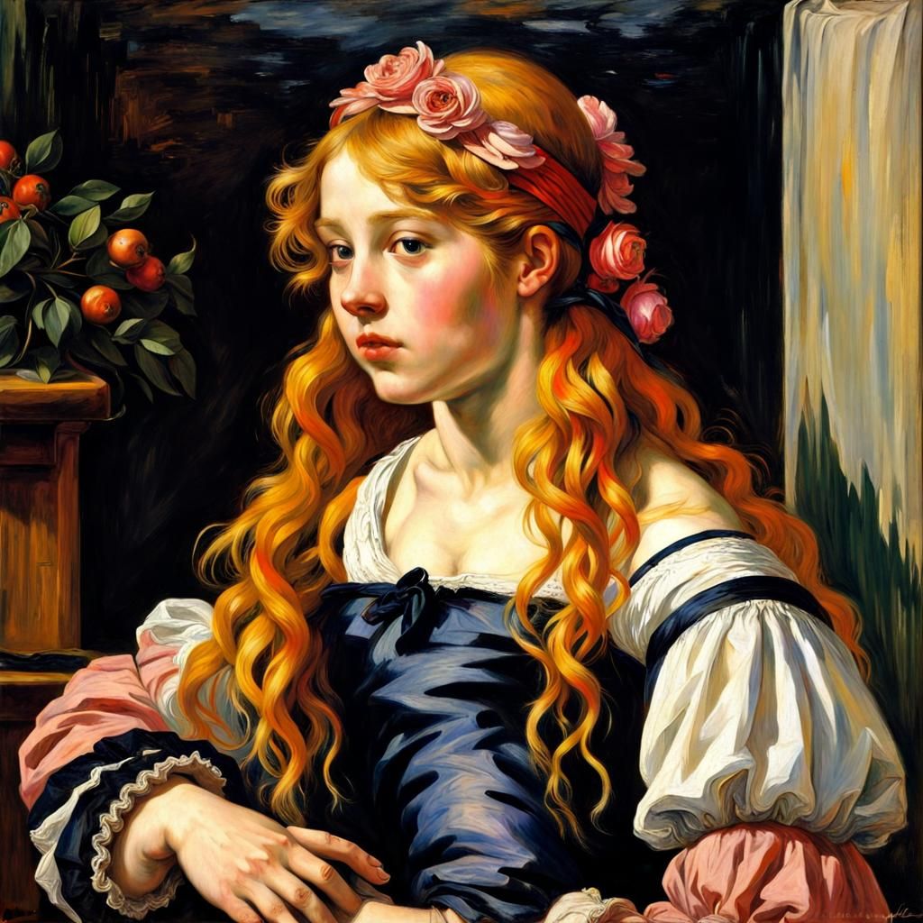 Classical Art Inspired Maximalist Composition