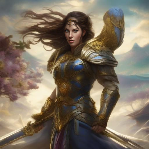 Greek Goddess Queen in Olympus Palace