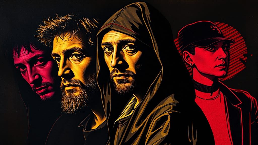 Rembrandt, Haring, and Digital Glitch Fusion