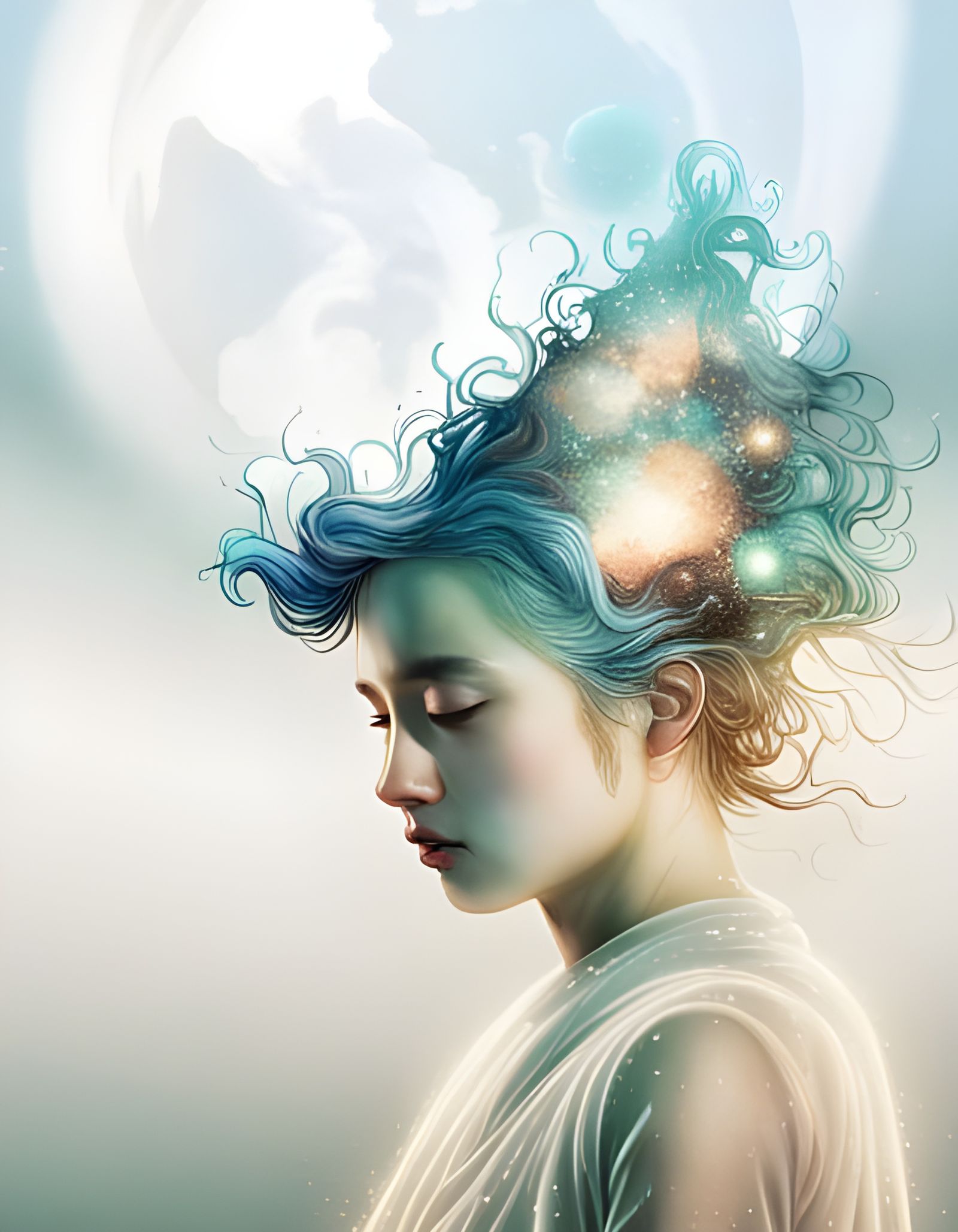 Lightspeed Star Streaks in Surreal 3D Rendering