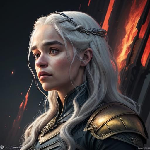 Male Daenerys Targaryen in Dragon Scale Armor