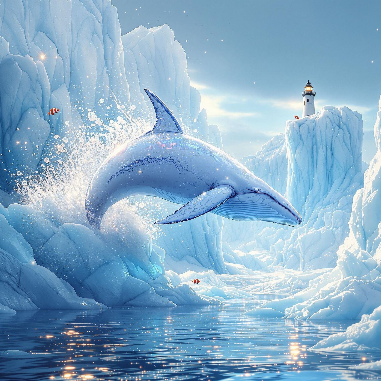 Glacial Humpback Whale in Majestic Arc