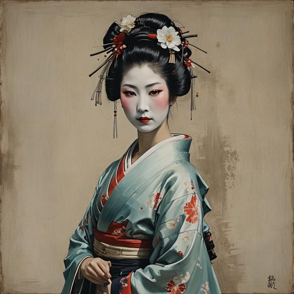 A geisha by Maurice De Bevere