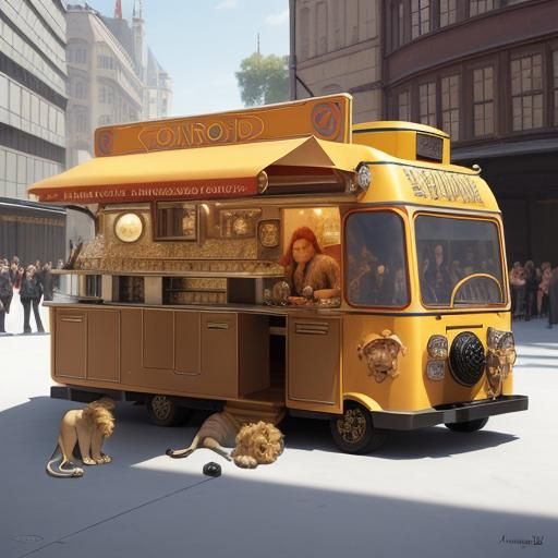 Sci-Fi Food Trucks Inspired by Holbein and Macke