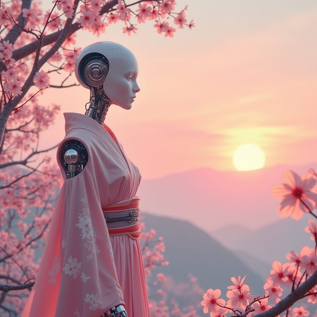 Cute Robot Sunsets🤖